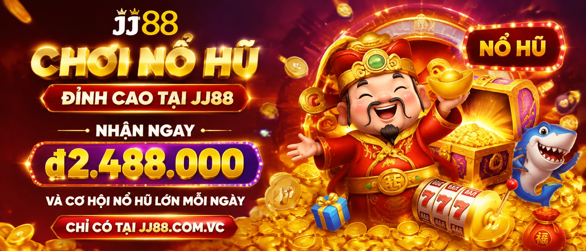 Khu Nổ Hũ với các máy slot và jackpot