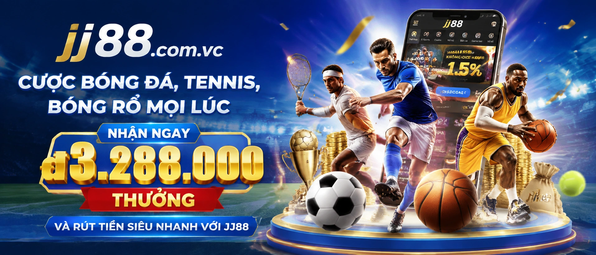 Không khí thể thao và bóng đá trên giao diện jj88.com.vc